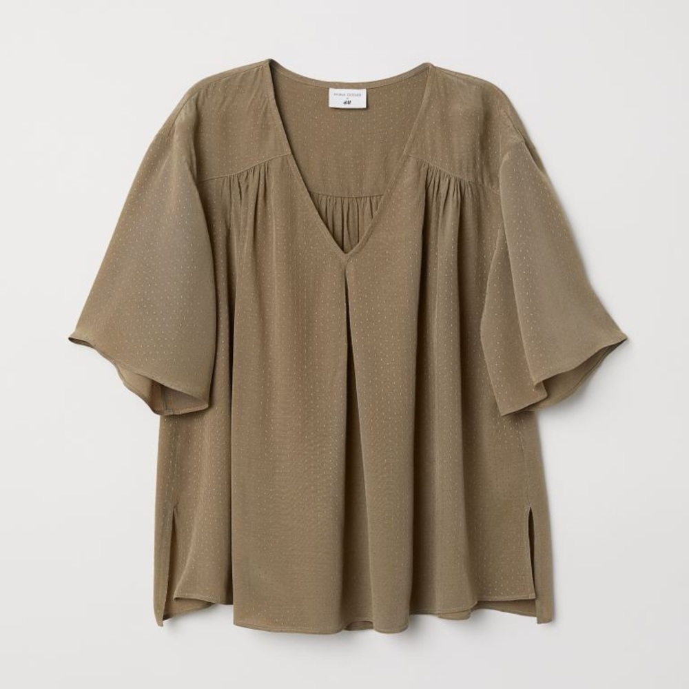 H&M creped blouse new